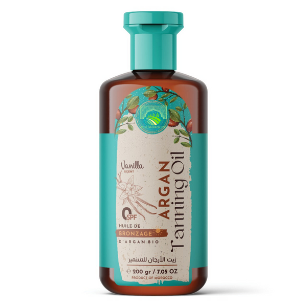 Tanning oil with argan oil