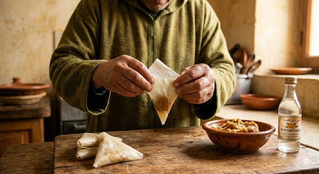 Organic Moroccan Almond Briouats