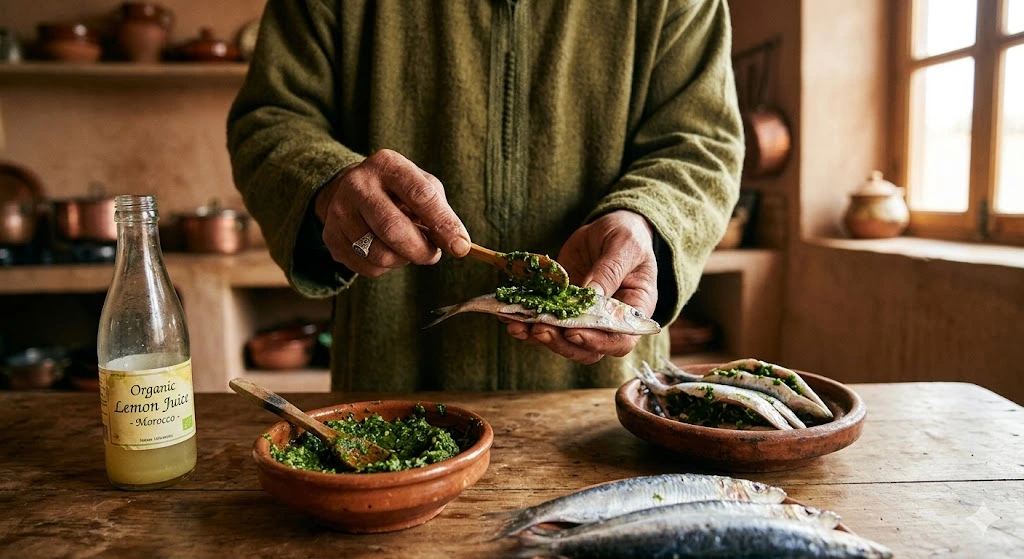 Organic Moroccan Chermoula Sardines
