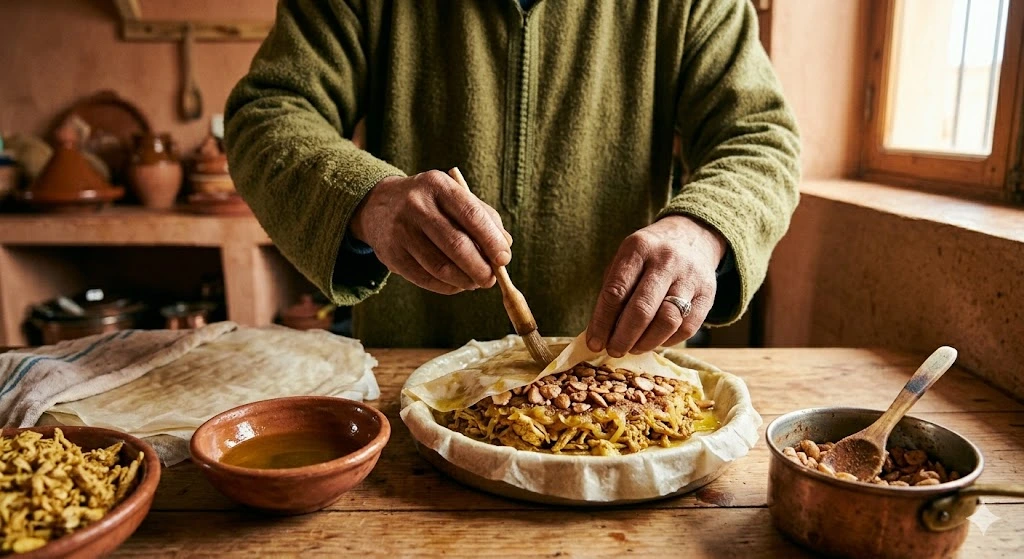 Organic Moroccan Chicken Pastilla